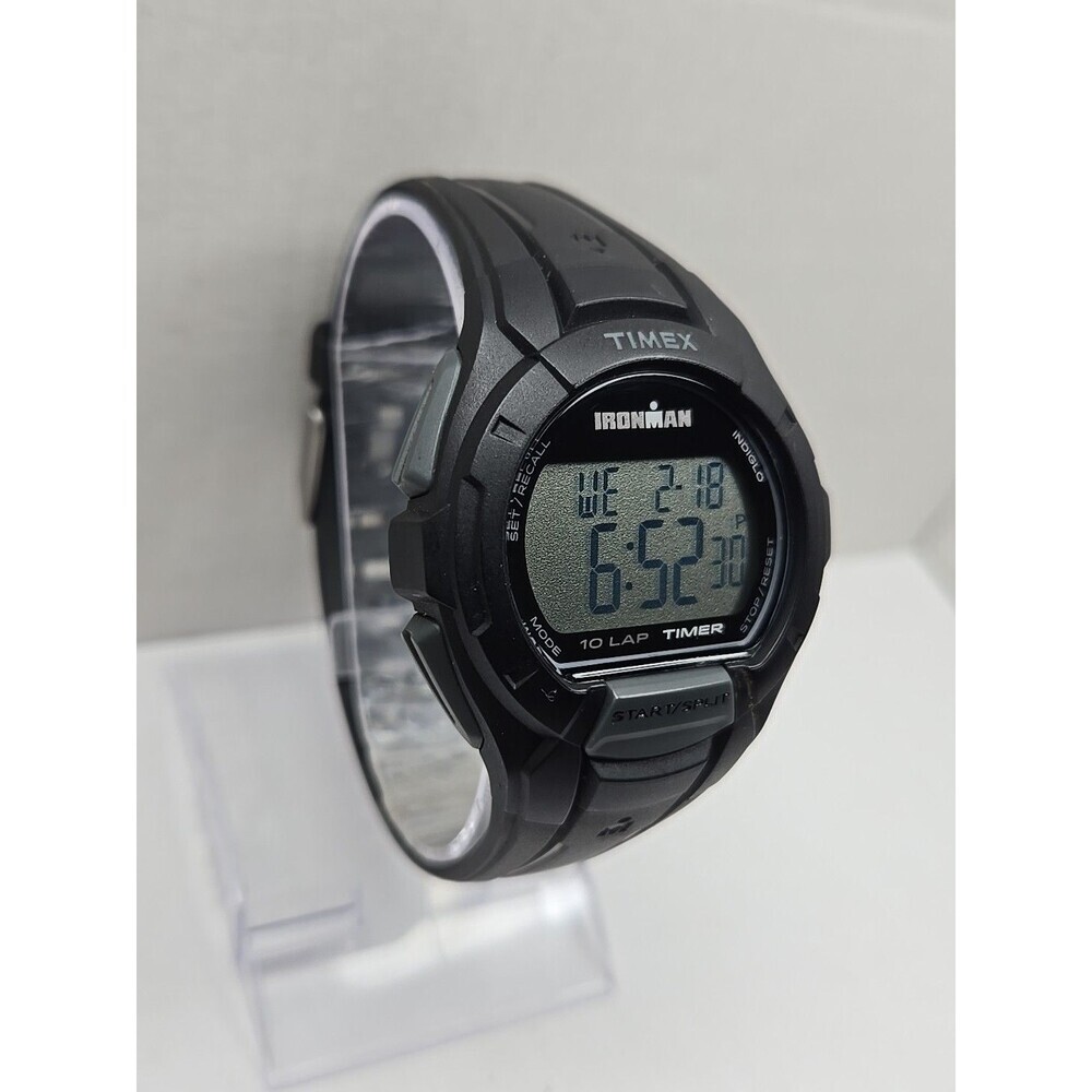 Timex Ironman Essential 10 Lap Timer Indiglo 100m Digital Mens Watch New Battery - Picture 3 of 11